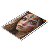 Notebook with the face of a beautiful bohemian gir ノートブック (左側)