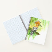 Notebook with Watercolor Hoopoe ノートブック (内部)