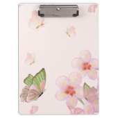 Notebook with Whimsical Butterfly Design クリップボード (正面)