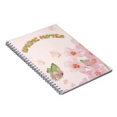Notebook with Whimsical Butterfly Design ノートブック (右側)