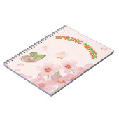 Notebook with Whimsical Butterfly Design ノートブック (左側)