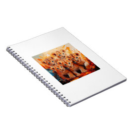 Notebooks - Five Lion Cubs Artwork ノートブック