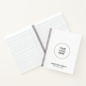 Notebooks Upload Company Logo Custom Text Name ノートブック (内部)