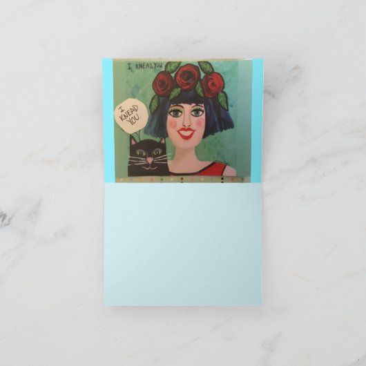 Notecardそれは私がちょうどmortgaを支払う猫の家です カード (内部)