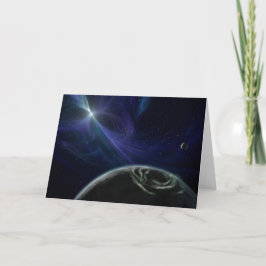 Notecardに星プルザーを持つ惑星 カード