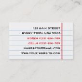 Notecardの名刺 名刺 (裏面)