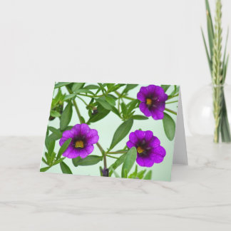 Notecardの紫色の花 カード