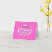 notecardを夢を見て下さい、信じて下さい、達成して下さい カード (黄色い花)