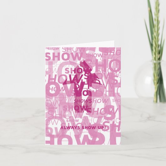 Notecardを「」現れて下さい カード (正面)