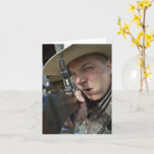 Notecardカウボーイ カード (黄色い花)