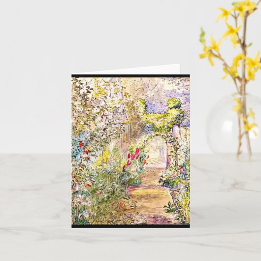 Notecardヴィンテージのイラストレーションベアトリックスの陶工3 カード (黄色い花)