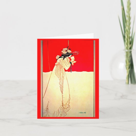 NotecardヴィンテージのイラストレーションAubrey Beardsley 8 カード (正面)