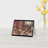 Notecardヴィンテージのシカゴの芸術州及びランドルフ1940年 カード (黄色い花)