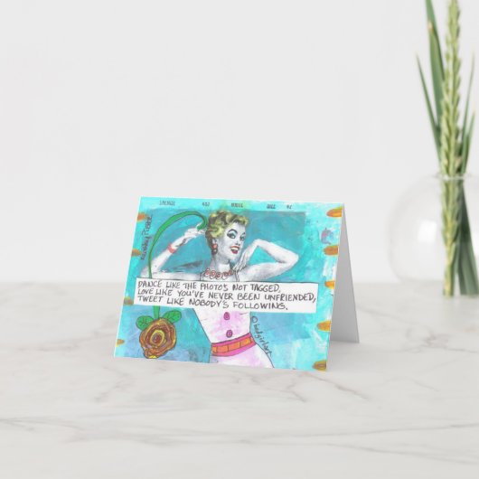 NOTECARD -あなたのような愛はいままで決してUNFRIENDEDではなかったです カード (正面)