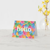 Notecard – こんにちは カード (黄色い花)