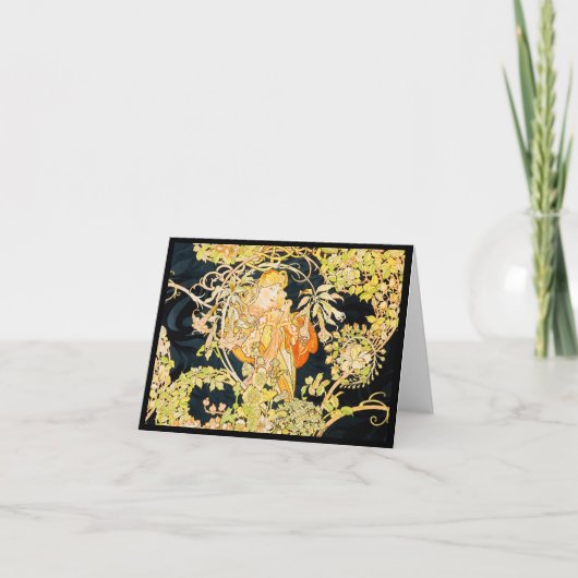 Notecard-クラシックミュシャ/ヴィンテージ20 カード (正面)