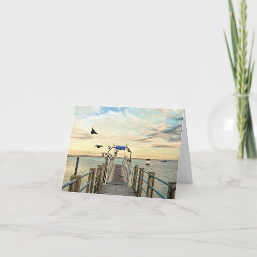 Notecard -ボートの傾斜路プリマスMA カード (正面)