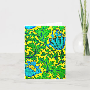 Notecard-ヴィンテージファブリック/ファッション-William Morris 2 カード