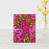 Notecard-ヴィンテージファブリック/ファッション-William Morris 30 カード (黄色い花)