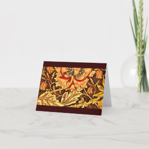 Notecard-ヴィンテージファブリック/ファッション-William Morris 4 カード