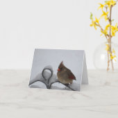 Notecard -中Cardinal夫人ブランク カード (黄色い花)