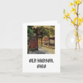 Notecard、古いハドソン カード (黄色い花)