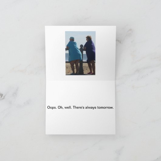 NOTECARD – 私たちの頭はジムに行くと言う。 カード (内部)