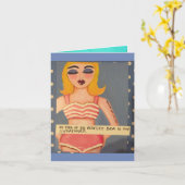 Notecard – 私の完璧なブラのアイディアは私のスウェーm カード (黄色い花)