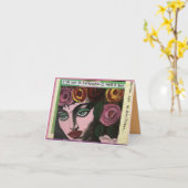 Notecard – 私はエストロゲンの外で、私は銃を持っている。 カード (黄色い花)