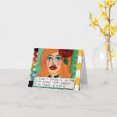 NOTECARD…私は体育館に今日行ったことがありません カード (黄色い花)