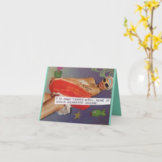 NOTECARD – 私は多くのことをよく行う… カード (黄色い花)