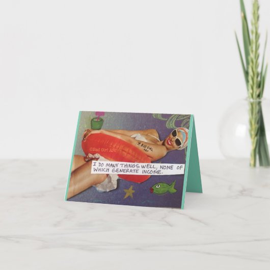 NOTECARD – 私は多くのことをよく行う… カード (正面)