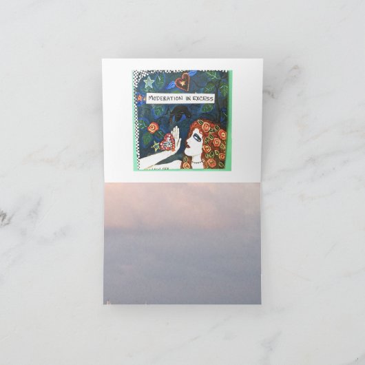 NOTECARD – 私は私が行った事を後悔したいと思う カード (内部)