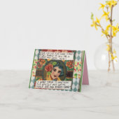 Notecard – 私は老いて灰色の時は人が欲しくない カード (黄色い花)