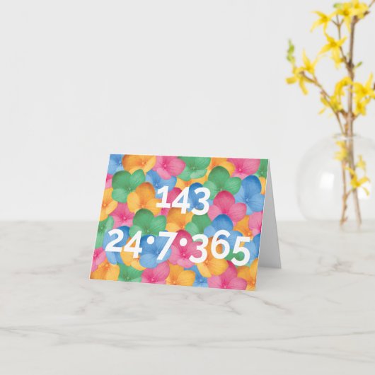 Notecard - 143，愛してる カード (黄色い花)