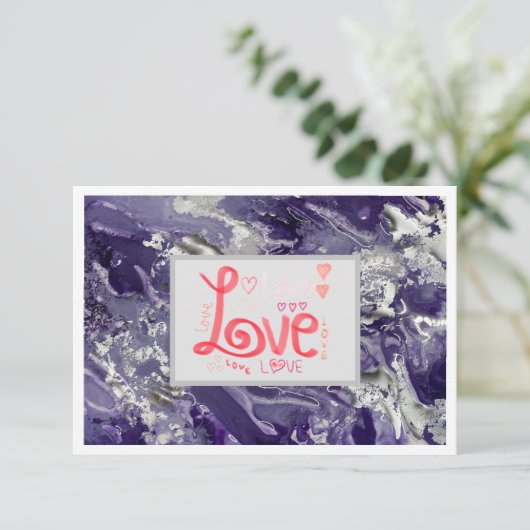 Notecard 3.5インチx 5インチ – 紫 (スタンド正面)