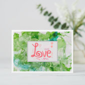 Notecard 3.5インチx 5インチ – 緑 サンキューカード (スタンド正面)