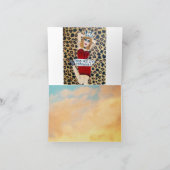 NOTECARD-Aのかわいらしい顔は古くの良い体なります カード (内部)