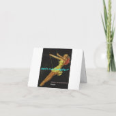 NOTECARD-Aのかわいらしい顔は古くの良い体なります カード (裏面)