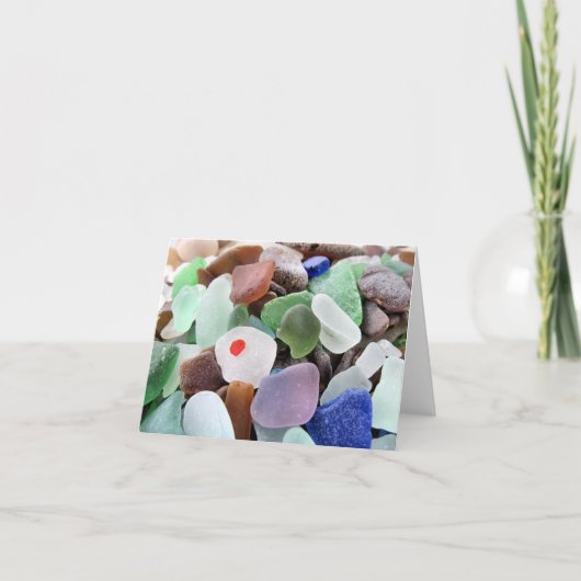Notecard - Assorted Sea Glass カード (正面)