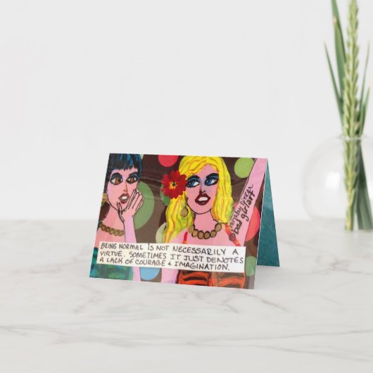 NOTECARD-BEINGの常態は必ずしも美徳ではないです カード (正面)