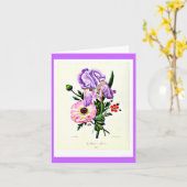 Notecard BotanicalsピエールヨセフRedoute 19 カード (黄色い花)