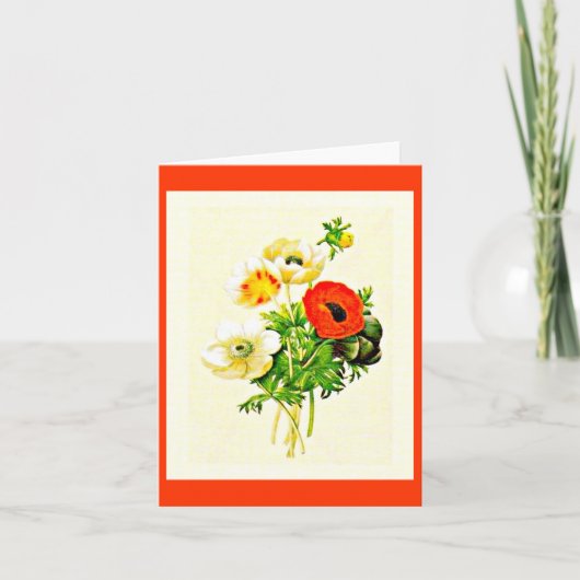 Notecard BotanicalsピエールヨセフRedoute 23 カード (正面)