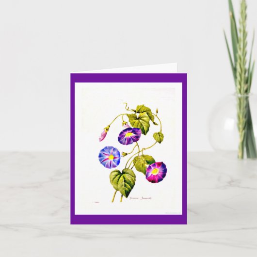 Notecard BotanicalsピエールヨセフRedoute 6 カード (正面)