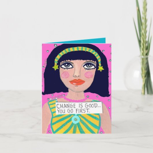 NOTECARD-CHANGEはよいです…最初に行きます カード (正面)