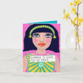 NOTECARD-CHANGEはよいです…最初に行きます カード (黄色い花)