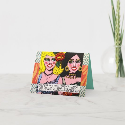 NOTECARD-FRIENDSはパンティーのようです カード (正面)