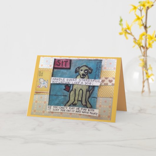 NOTECARD-HANDLEあらゆる緊張に満ちた カード (黄色い花)