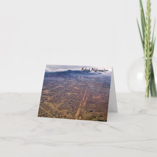 Notecard:  Kabul from above カード (正面)
