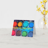 NOTECARD-LIFEは芸術のようです カード (黄色い花)